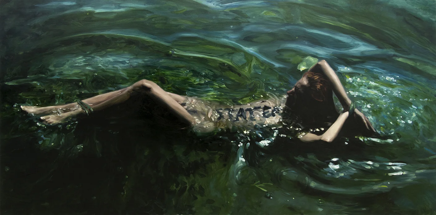 STATERA (triptych) / oil on linen / 300 x 150 cm / 2017