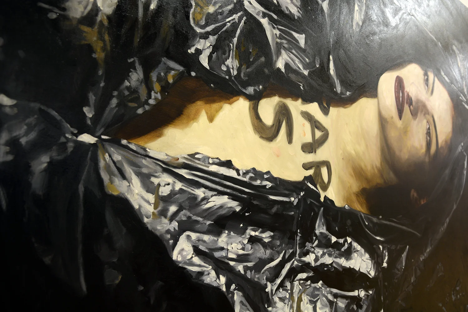 AR S (detail) / oil on linen / 270 x 180 cm / 2018
