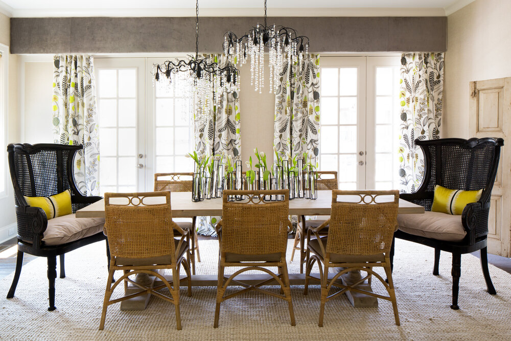 Urban Tropical Dining Room, Urban Dining Room Chairs