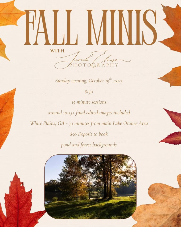 Fall Minis with Sarah Eloise Photography
