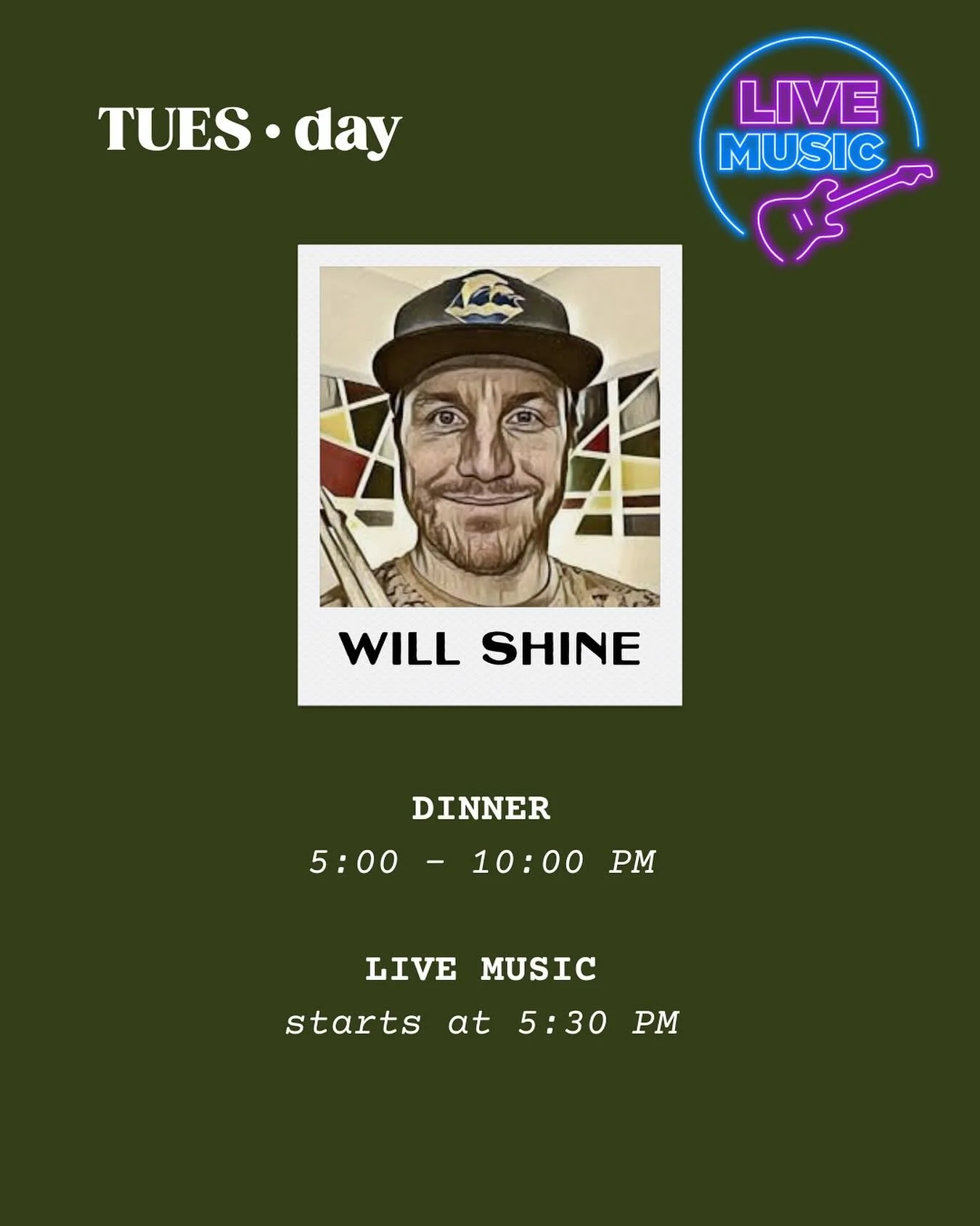 Will Shine Live at Table at the Lake