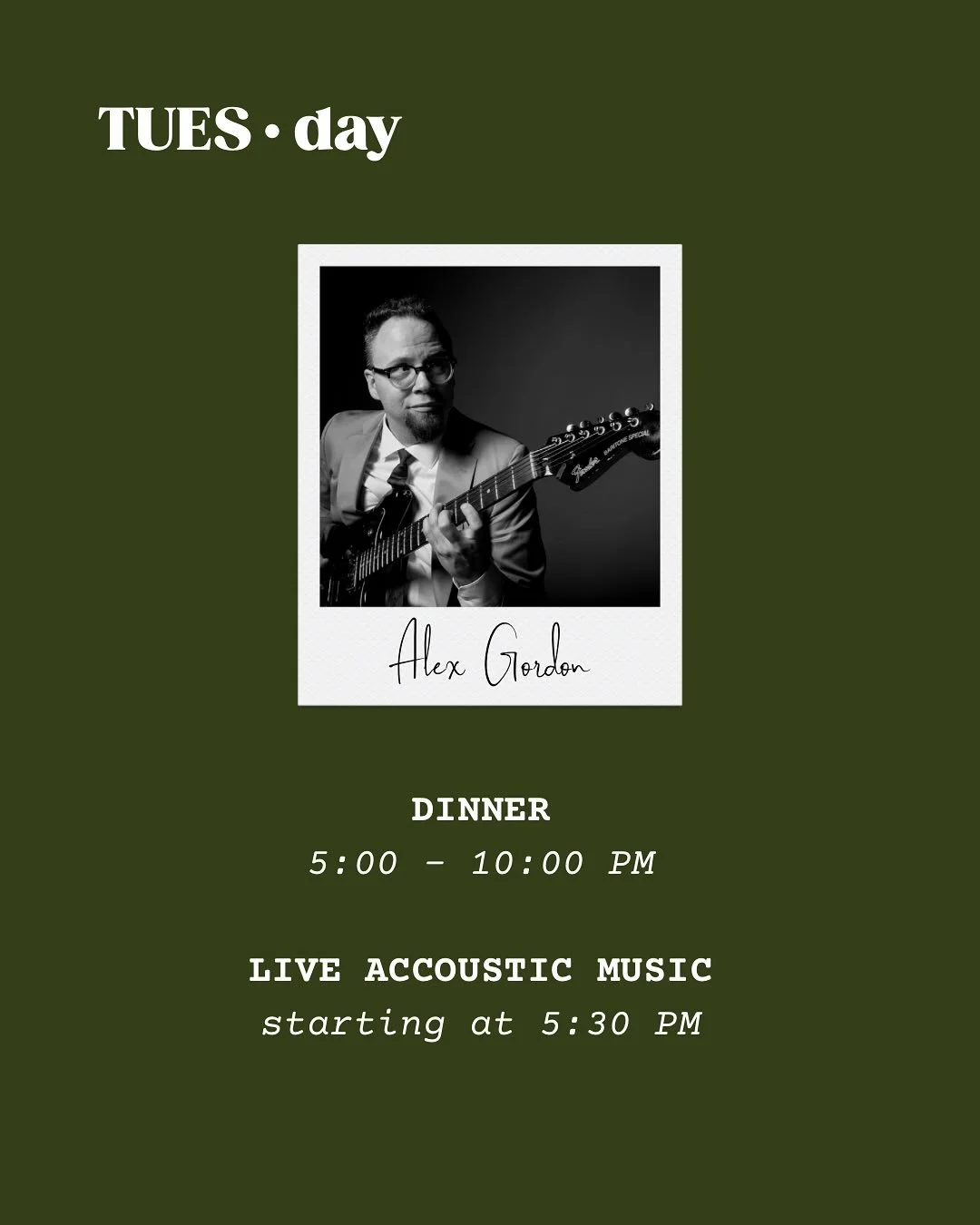 Alex Gordon Live at Table at the Lake
