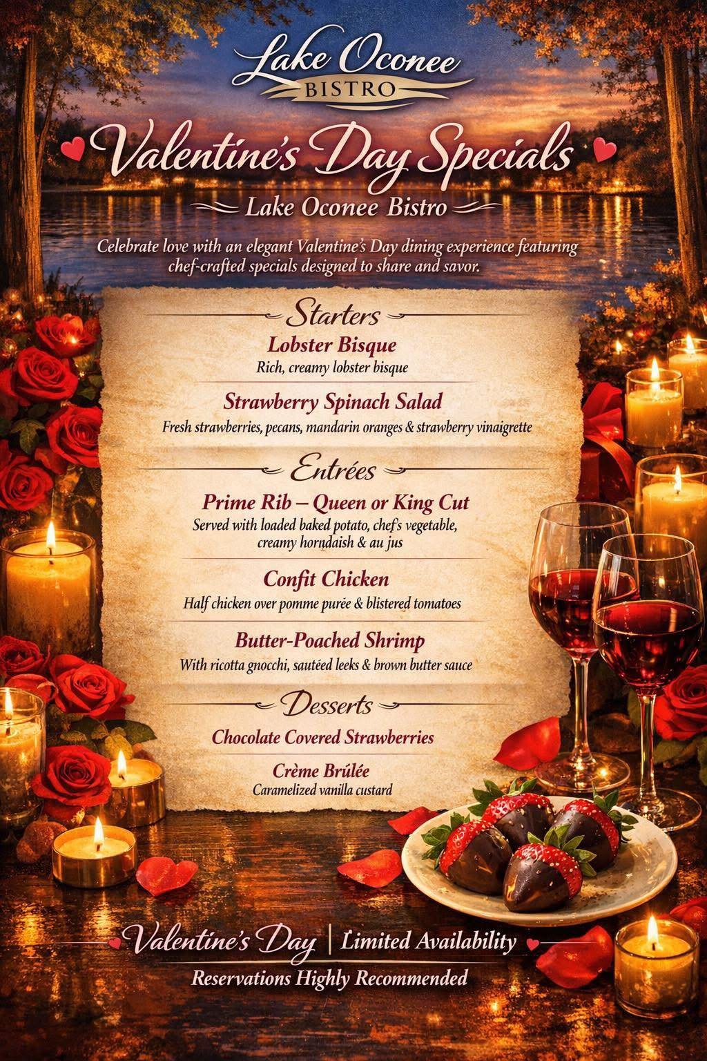 Valentine's Day at Lake Oconee Bistro
