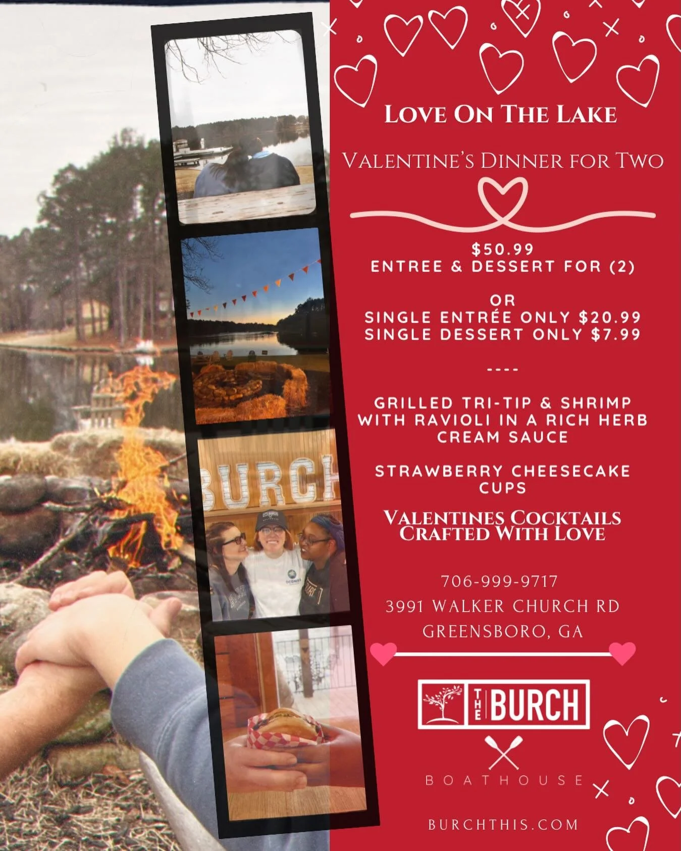 Love on the Lake: Valentine’s Dinner at The Burch x Boathouse