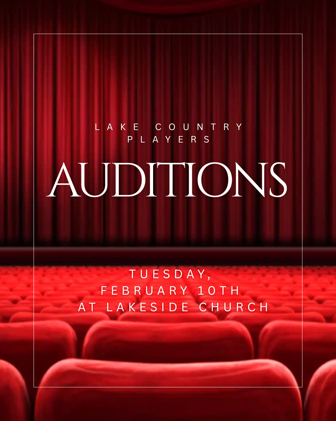 Lake Country Players Auditions
