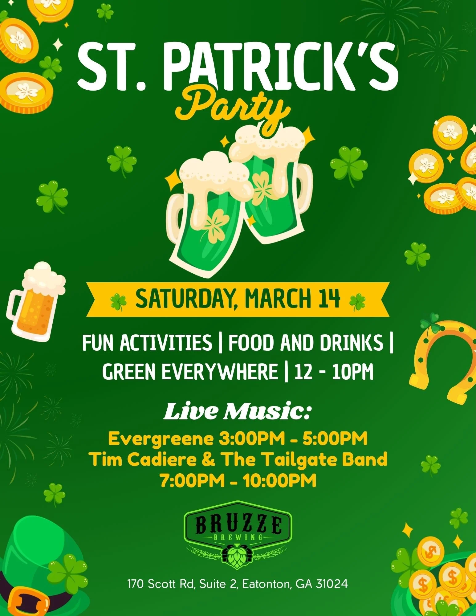Bruzze Brewing’s St. Patrick’s Party