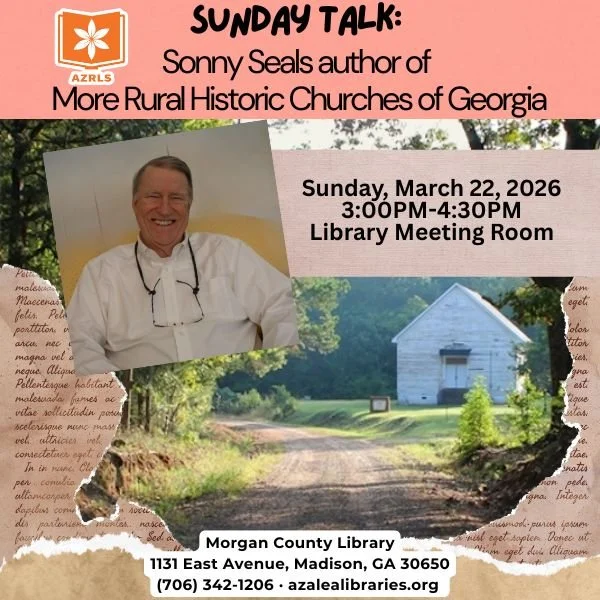 Author Sonny Seals to Speak at Morgan County Library’s March Sunday Talk