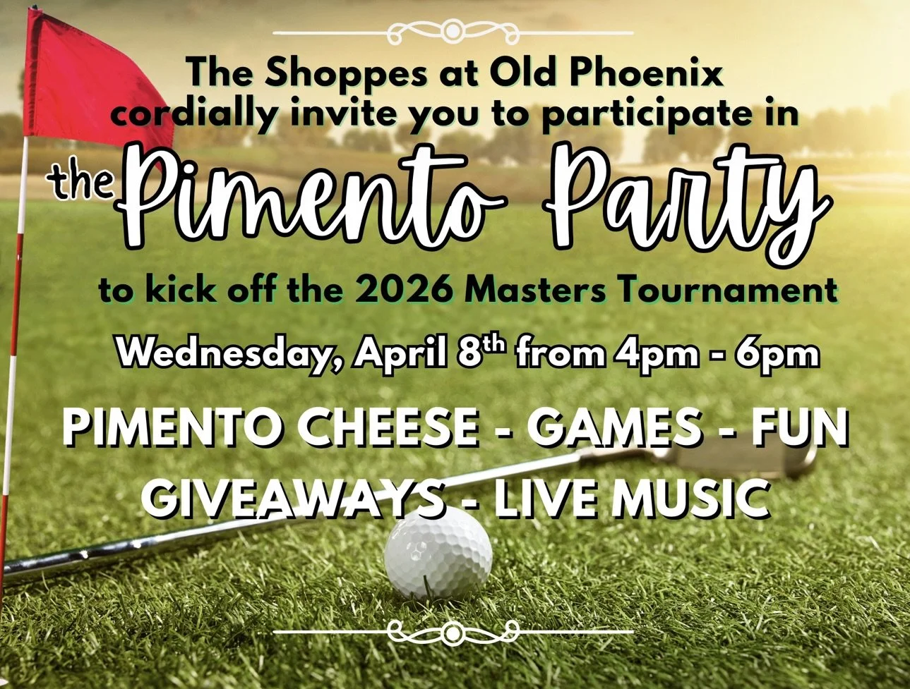 Masters Tournament Kick Off Party