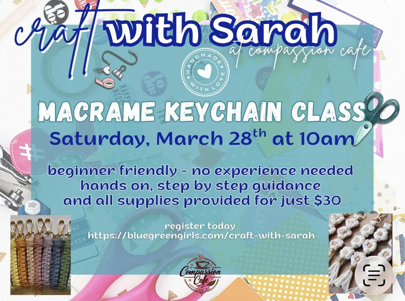 Craft with Sarah: Macrame Keychains Workshop