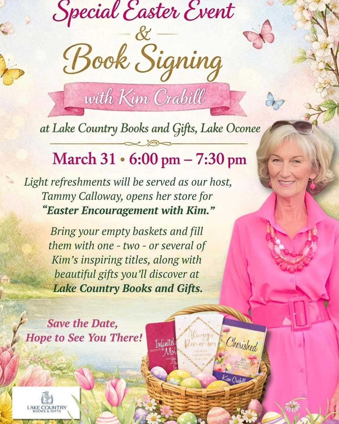 Special Easter Event & Book Signing with Kim Crabill