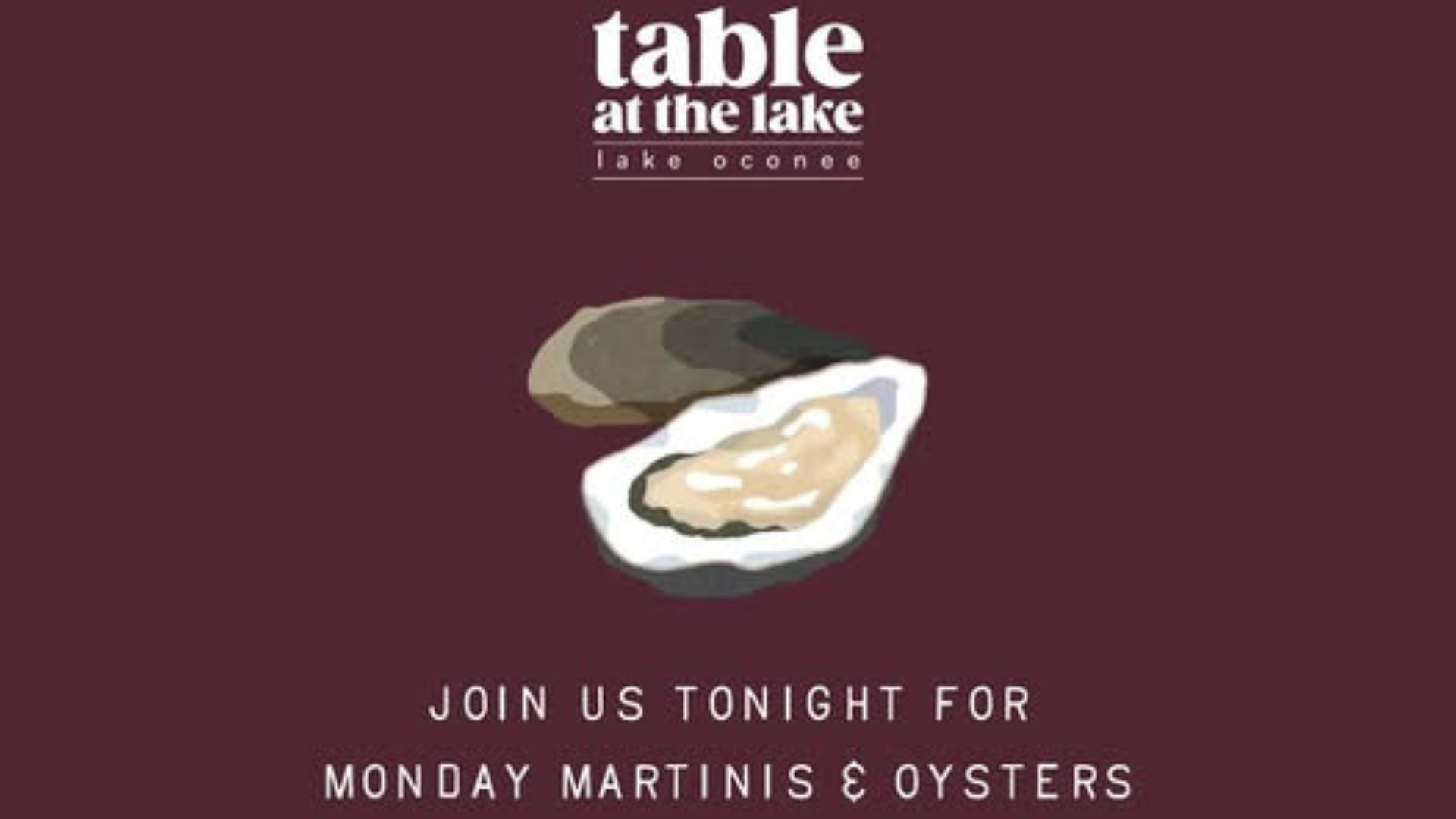 Monday Martinis + Oysters