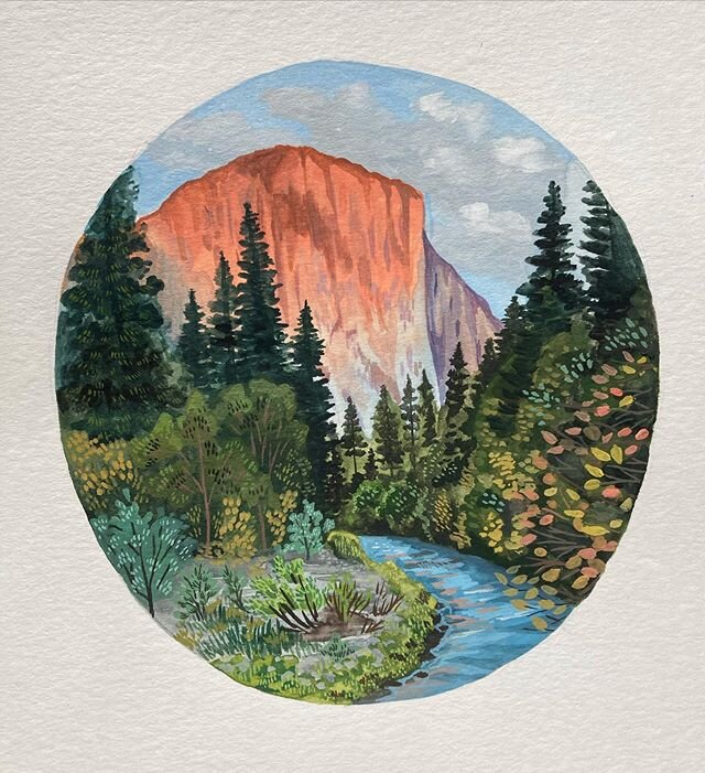 Yosemite National Park.
&bull;&bull;&bull;&bull;
#annacolemanillustration #gouache #painting #landscapepainting #yosemite #yosemitenationalpark #elcapitan #nationalparks #illustration #travel #wanderlust #mountains #artistsoninstagram #theillustratio