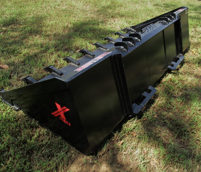 MTL XHD Track Loader X BucketsLong Bottom1" Steel + 1/2" over 750