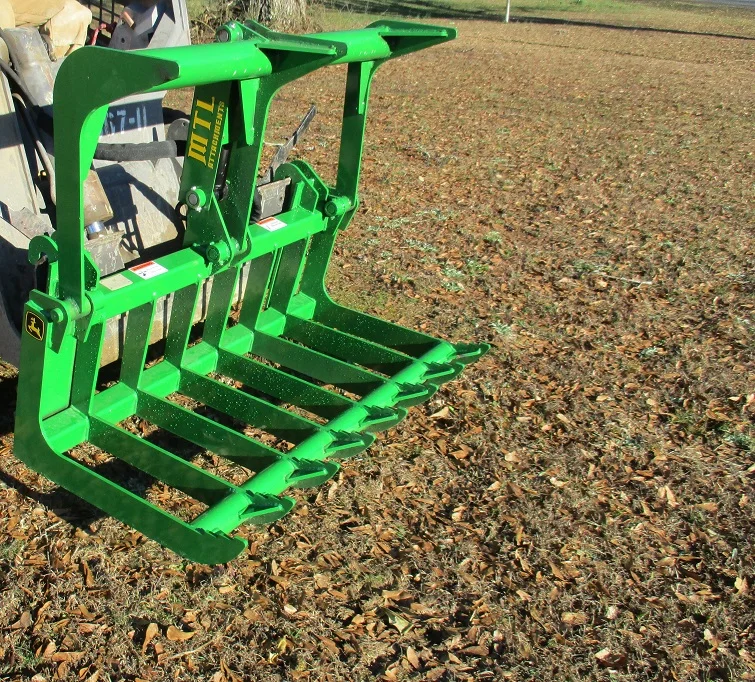 MTL Attachments John Deere Compact Tractor 48" Root/Rake Grapple Bucket