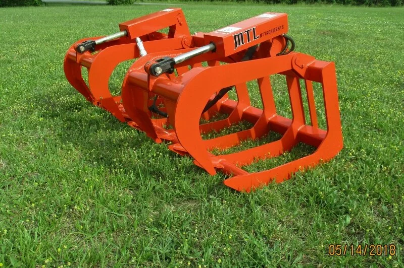 MTL Attachments HD Style Root Grapple Buckets 3/8" Steel upper and