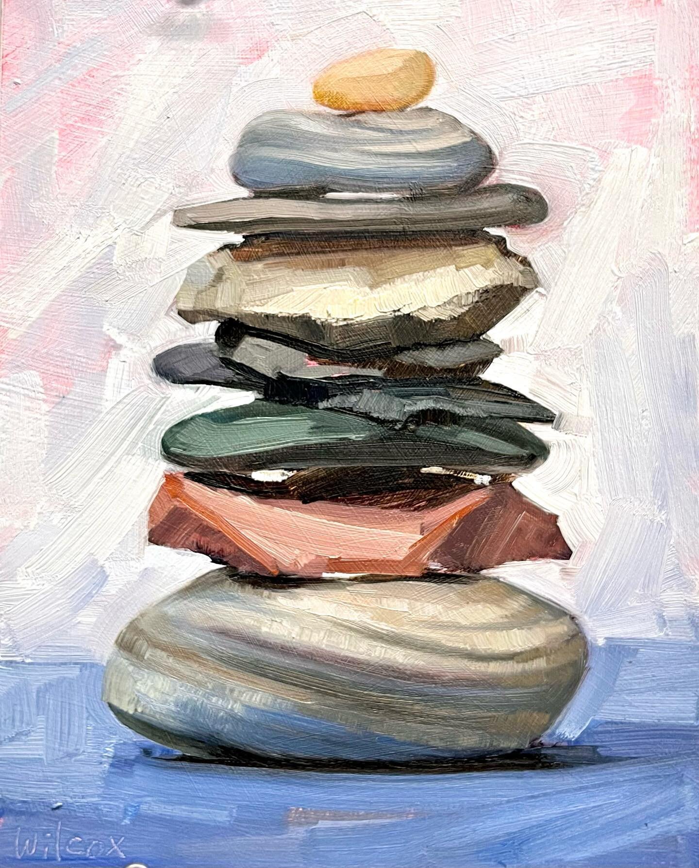 Cairn: a man-made pile (or stack) of stones raised for a purpose, usually as a marker or as a burial mound. 🖤#balance