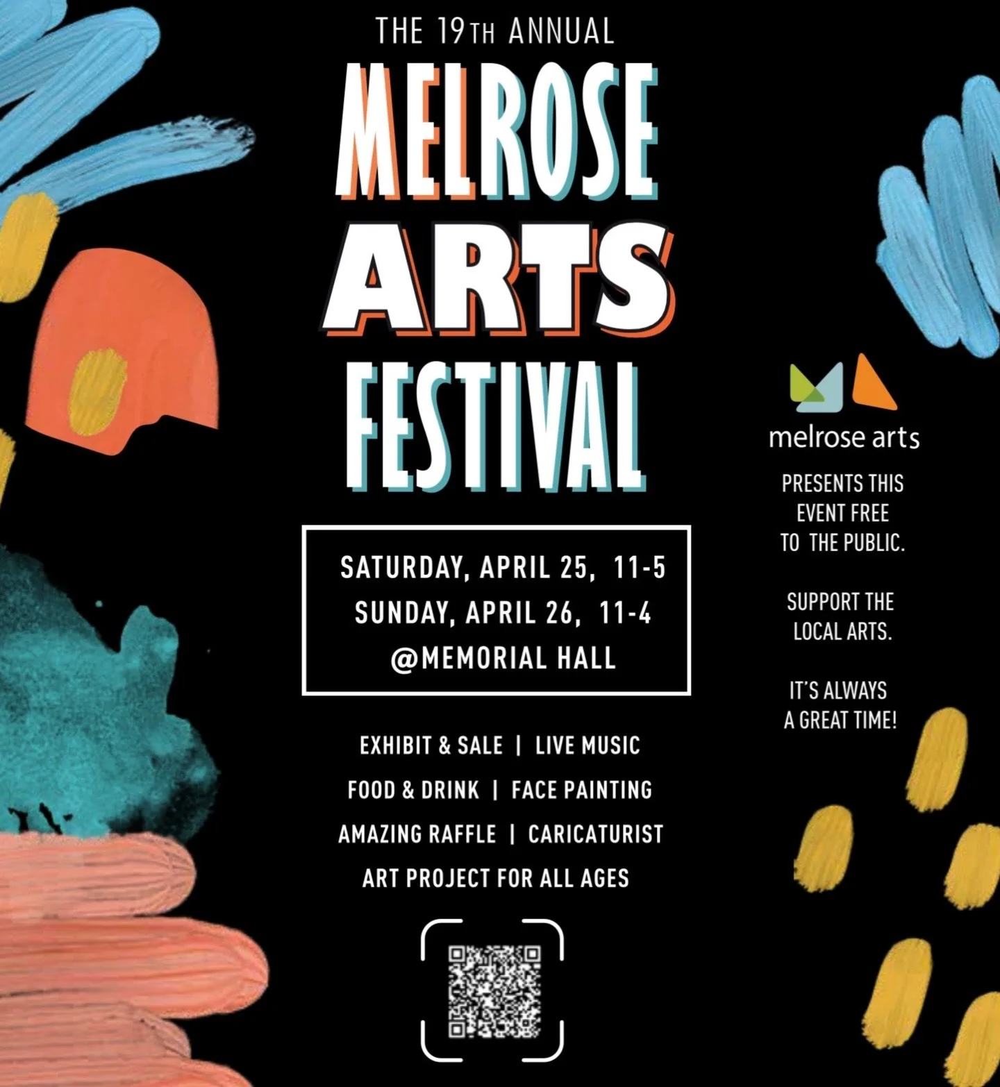 Yay, the festival is less than 2 weeks away!  Memorial Hall in Melrose, Ma. I&rsquo;ll be there with lots of other great artists  so stop in and check us out! @melroseartsma #artsale #melrosema