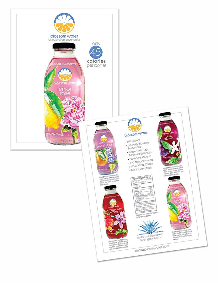  Sales card for Blossom Water 