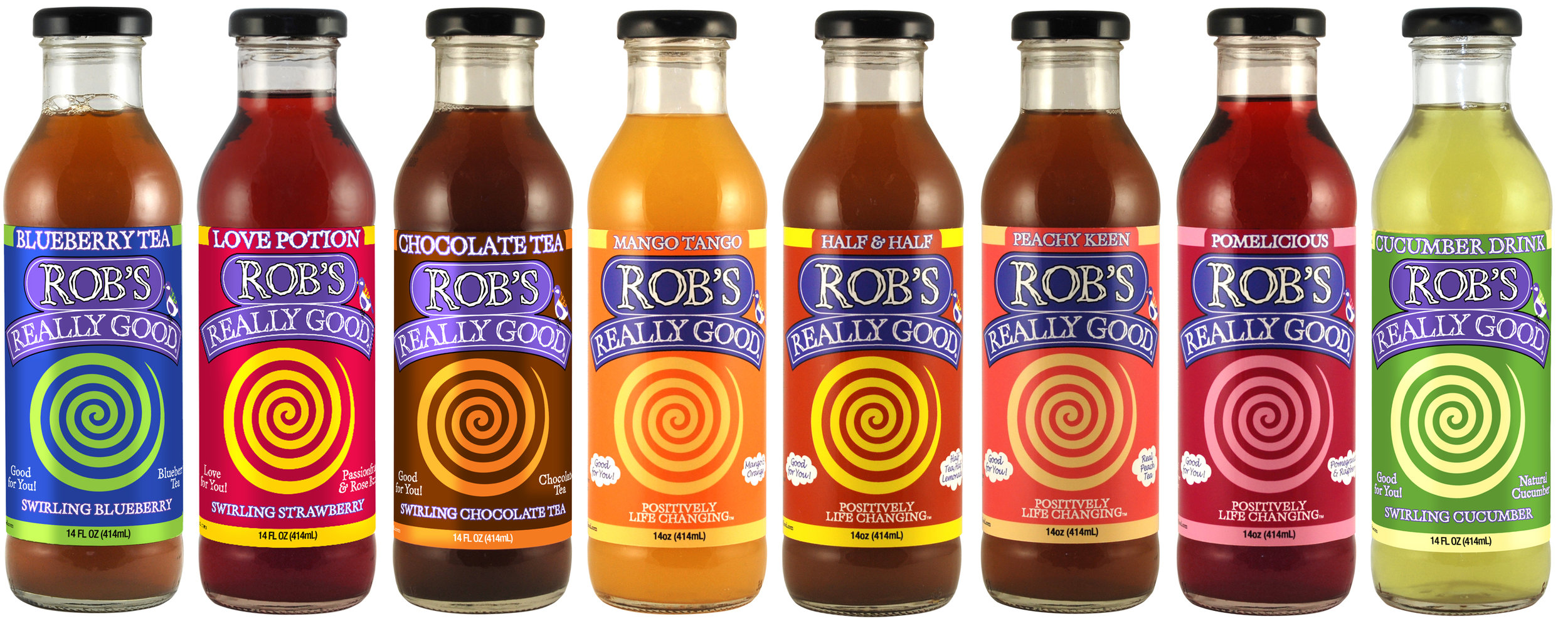  Rob's Really Good first line of teas and juices&nbsp; 