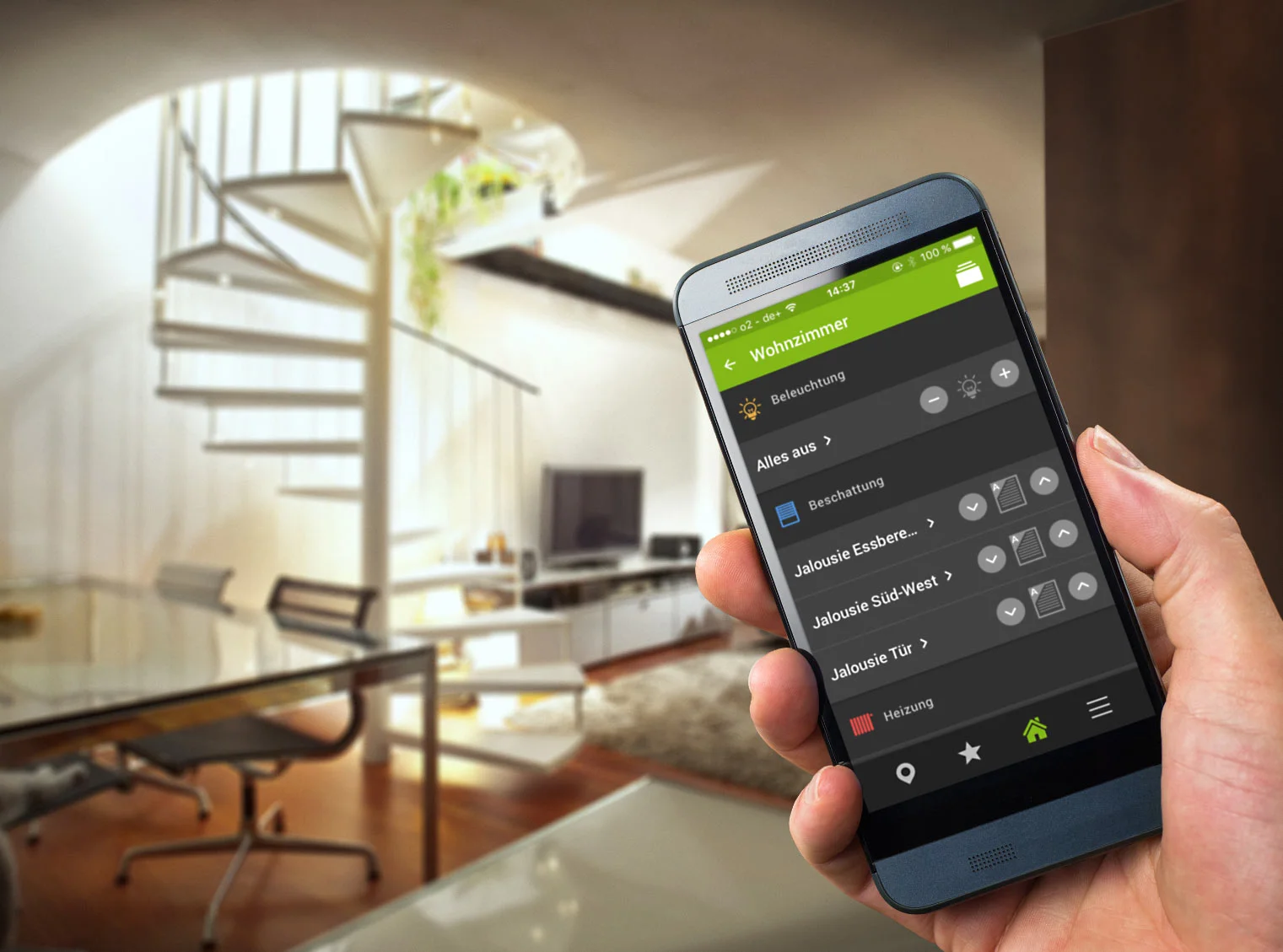 Steuerung Smarthome über App