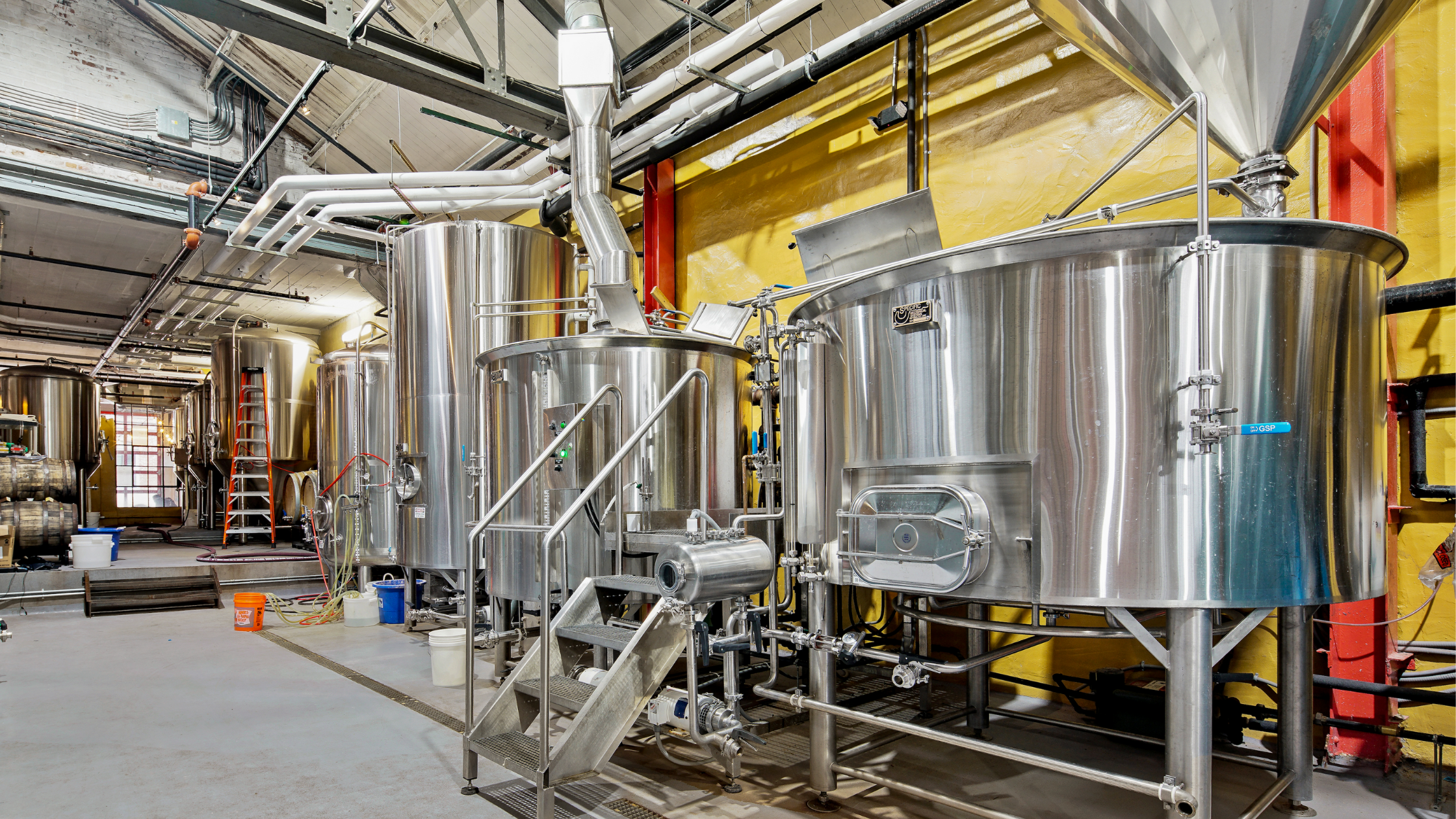  The Love City Brewery is located adjacent to the Taproom and features a 20 BBL brewhouse, large fermentation capacity, canning line and more. 