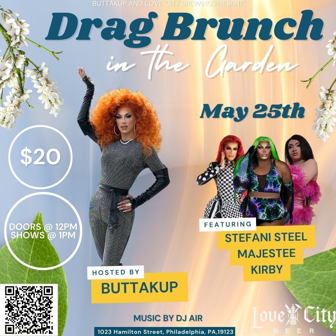 Can&rsquo;t wait til pride month? 🌈✨Celebrate early with your favorite Divas! Join @ayobuttakup and her girls as they put on a sickening performance while you enjoy some beers, wine, or cocktails in our beautiful outdoor space - Love City Gardens! T
