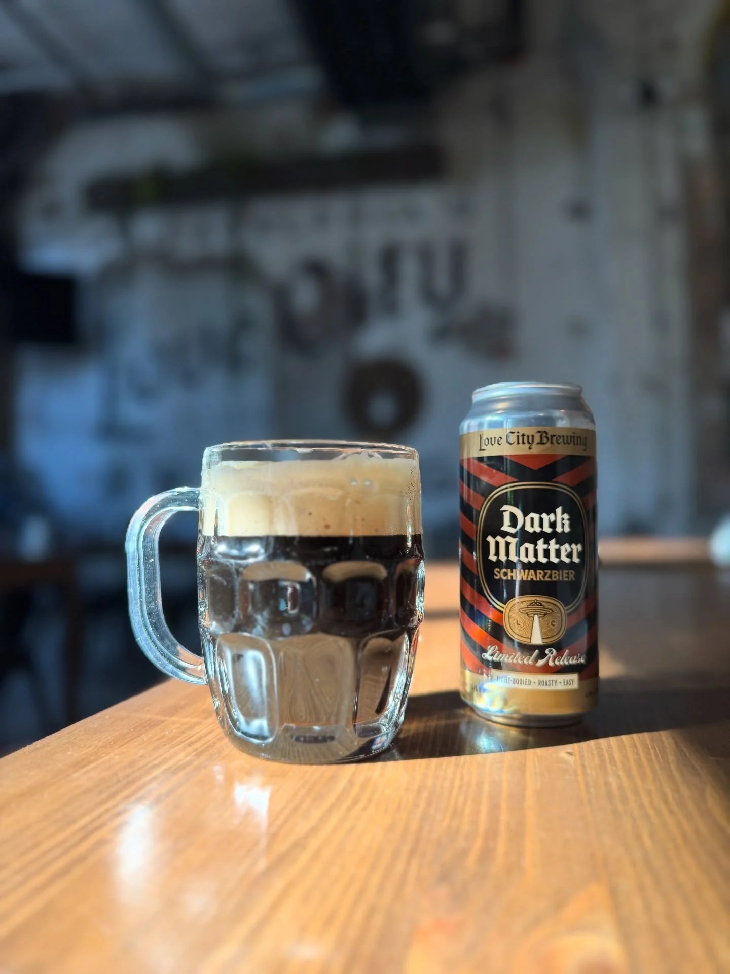 Dark Matter Schwarzbier 🖤 Back for the first time since...last November😔 It reminds us that there is no light without the dark🌗✨ When we&rsquo;re in the dark, we have to reach for one another, find warmth in shared spaces, and keep showing up with