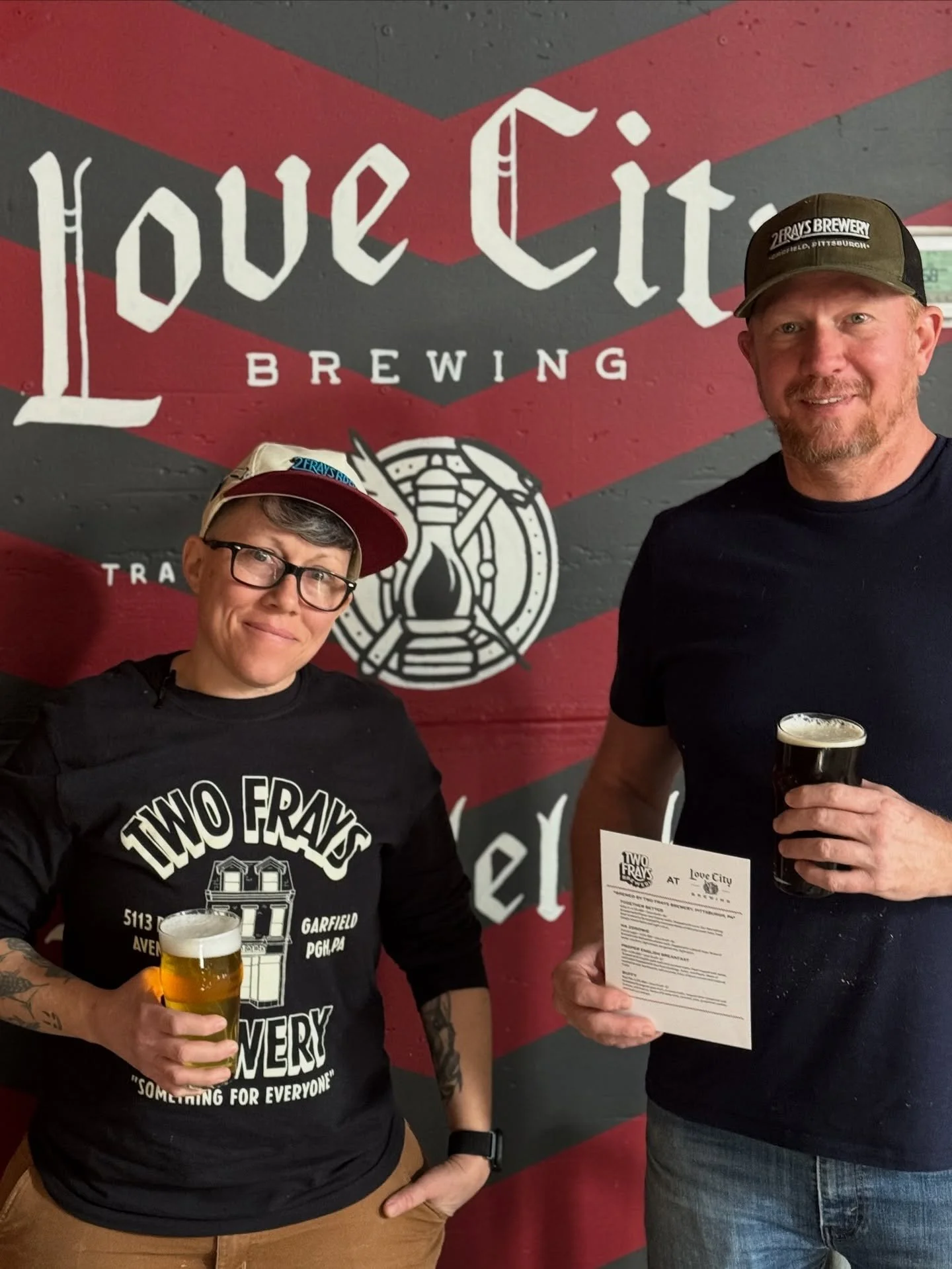 Want to try some Pittsburgh beer?🌉🍺 It might be your only chance to get it in Philly! We&rsquo;re so excited to serve beers from our friends from across the state, @twofraysbrewery Available for a VERY limited time (likely only Friday &amp; Saturda