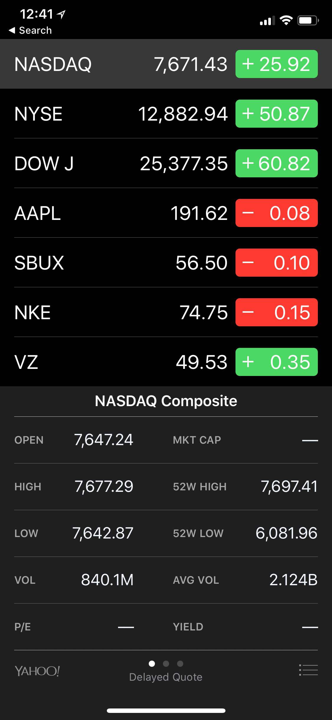Stocks App iOS 11