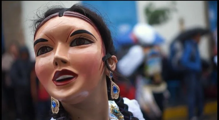 A scene from the film Sacred .