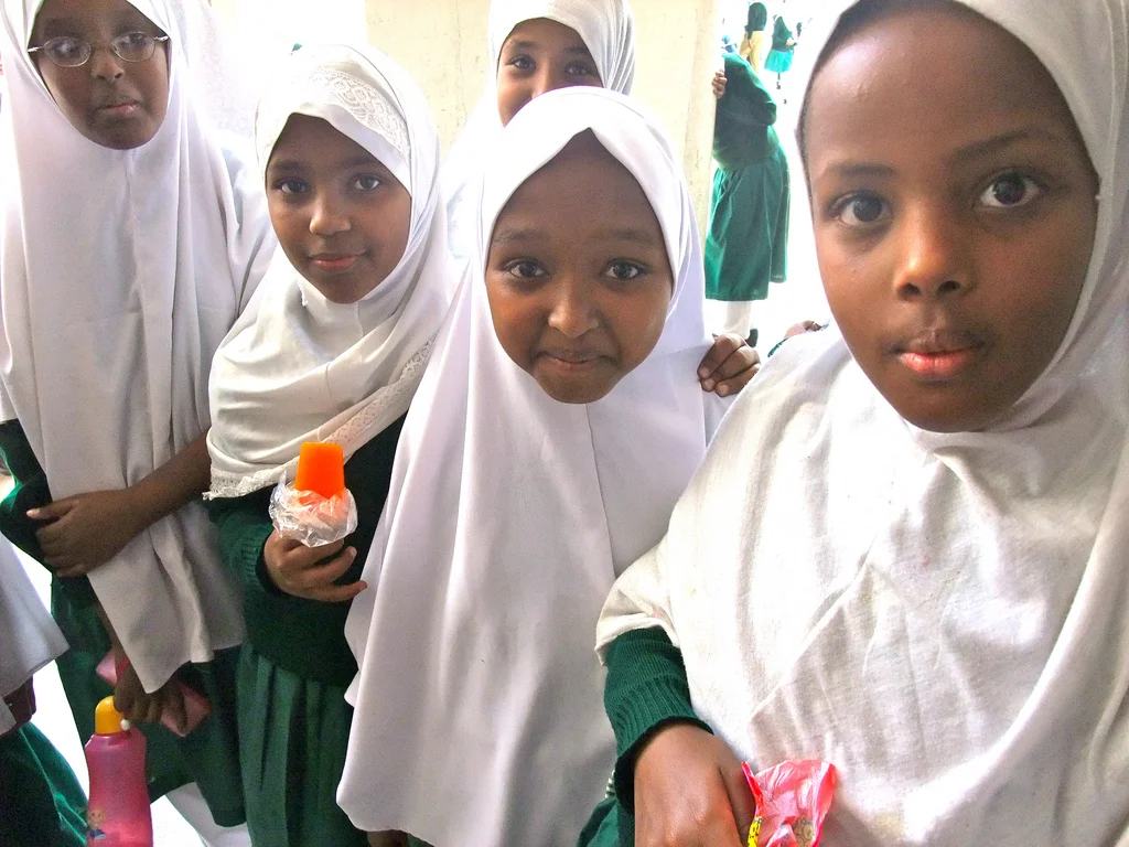 Muslim schoolchildren in Kenya