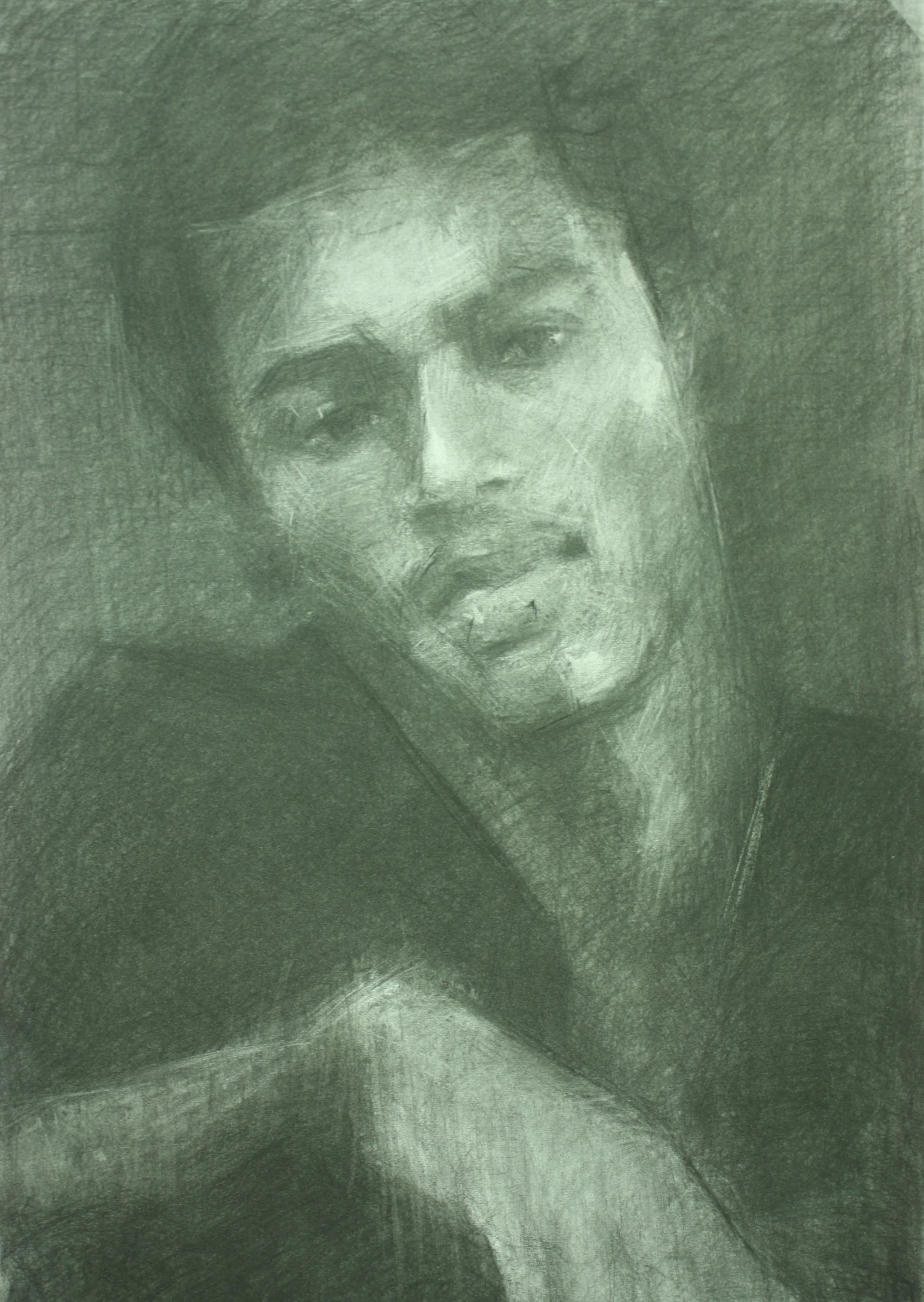 “Mamye’s Son” by Tagist Yosef Ron depicts Yehuda Biadga, an Ethiopian Jew shot and killed by Israeli police.