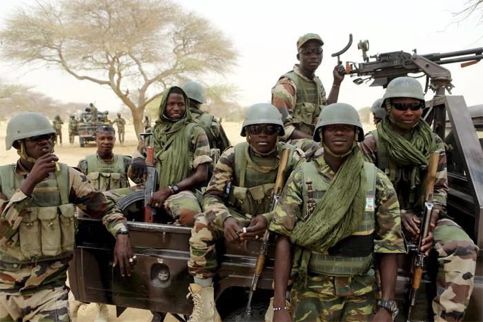 Nigerian Army troops on patrol. This group from the 22 Brigade said they intercepted three Boko Haram terrorists in 2017. Photo used with creative commons.