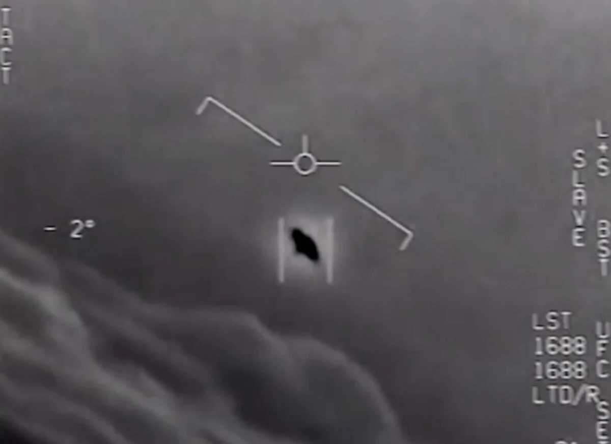 A video from the Department of Defense that some claim shows a UFO.