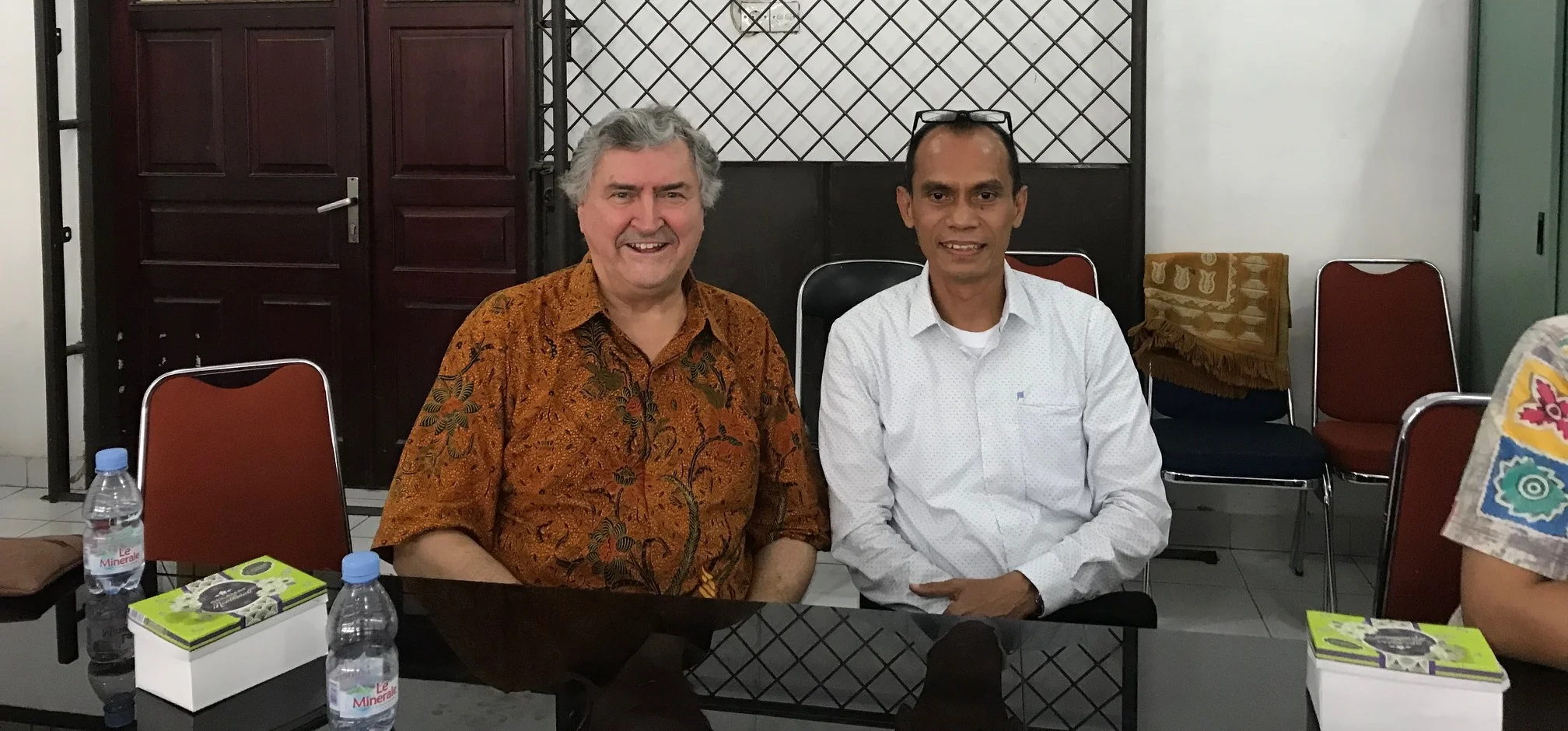 Paul Marshall with Professor Yasrul Huda. Photo courtesy of Paul Marshall.