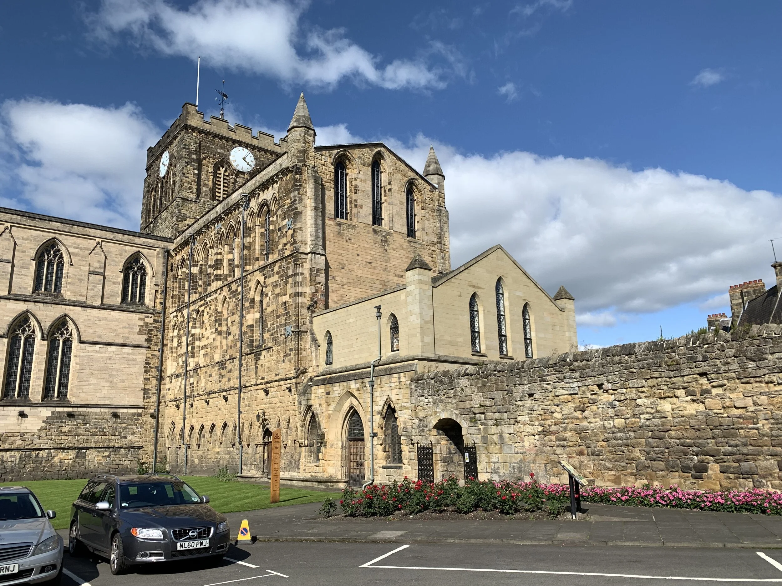 The parish church of St. Andrew in Hexham. Photo by Roberta Ahmanson.