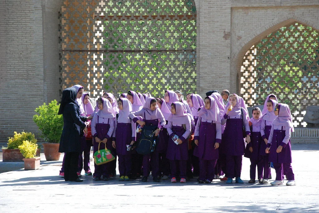 Schoolgirls in Iran. Creative Commons photo.