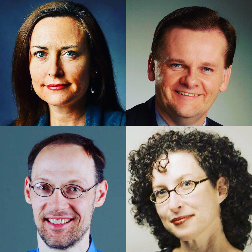 Pictured, clockwise from top left, are journalists Jennifer Berry Hawes, Joe Hight, Yonat Shimron and Peter Smith.