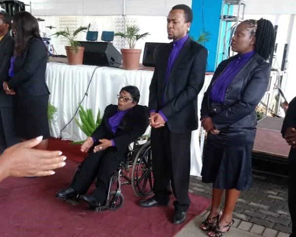 Kwedyo at her pastor-in-training ordination.