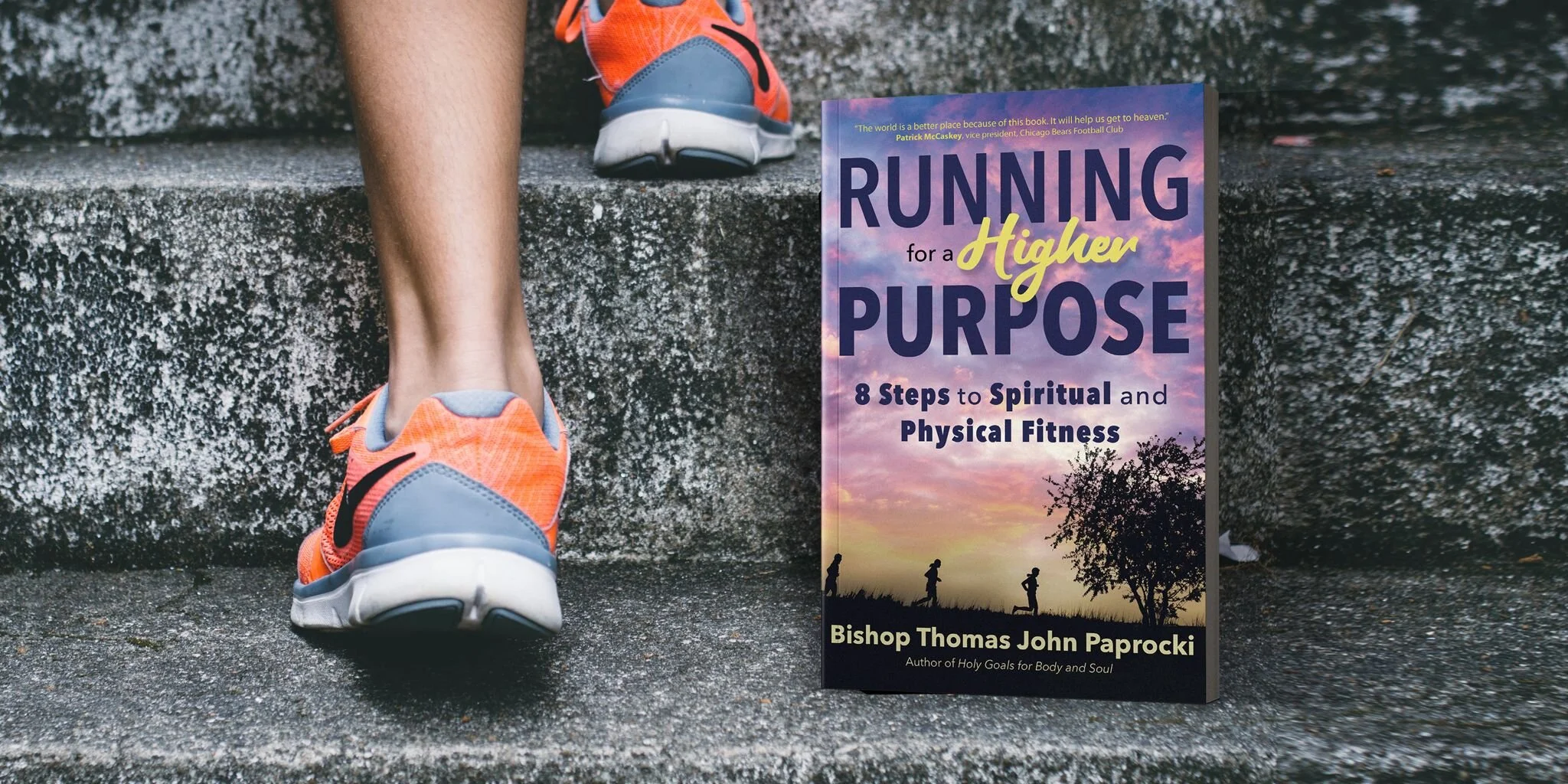 Bishop Thomas Paprocki’s new book focuses on faith and his love for running marathons. Photo courtesy of Ave Maria Press.