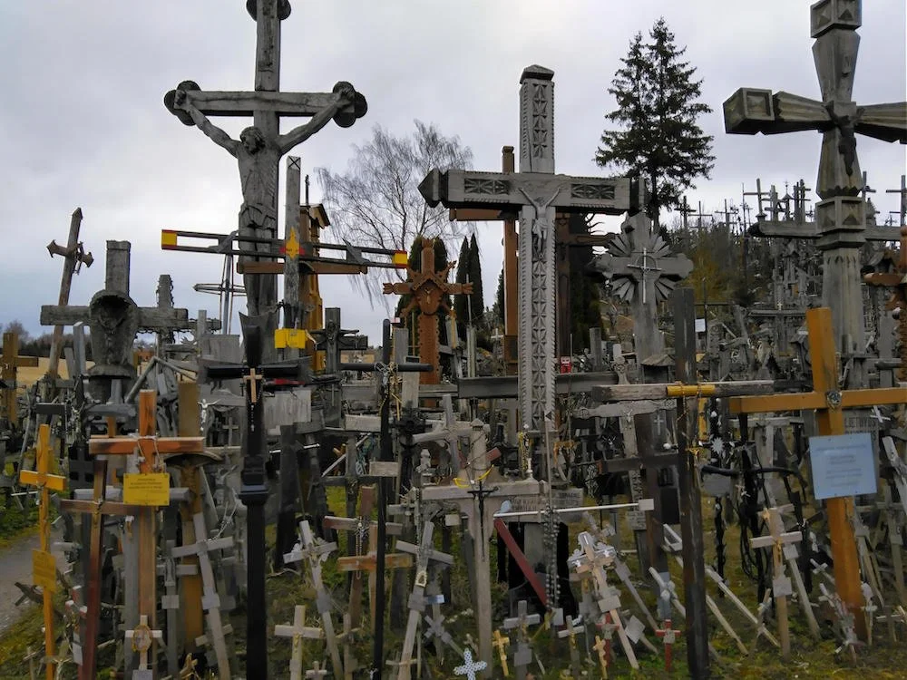 Lithuania's World-Famous Hill Of Crosses Attracts Visitors To Ponder, Pray For Ukraine
