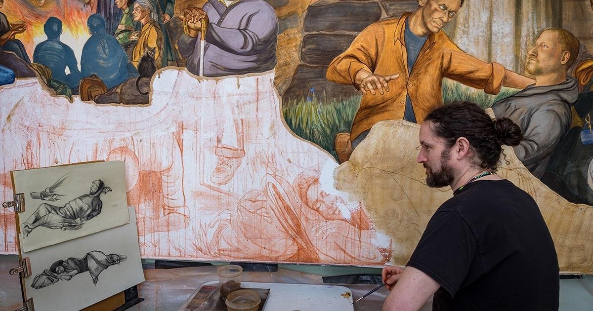 Easter PBS Documentary Follows Creation Of Church Fresco, Depicts Asheville’s Impoverished And Homeless