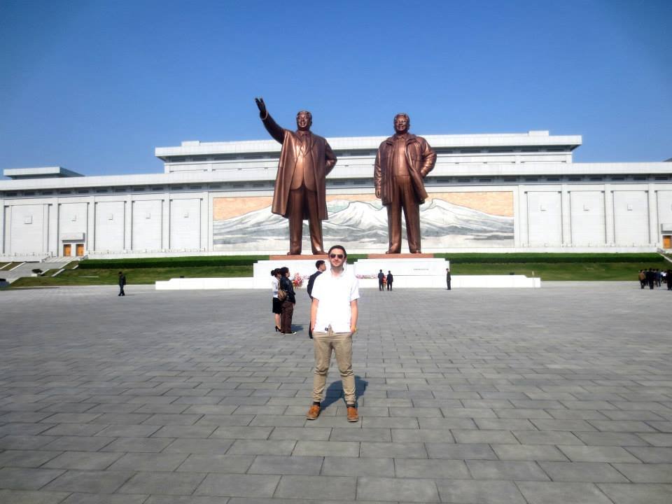 Daniel Herszberg in Pyongyang, North Korea.