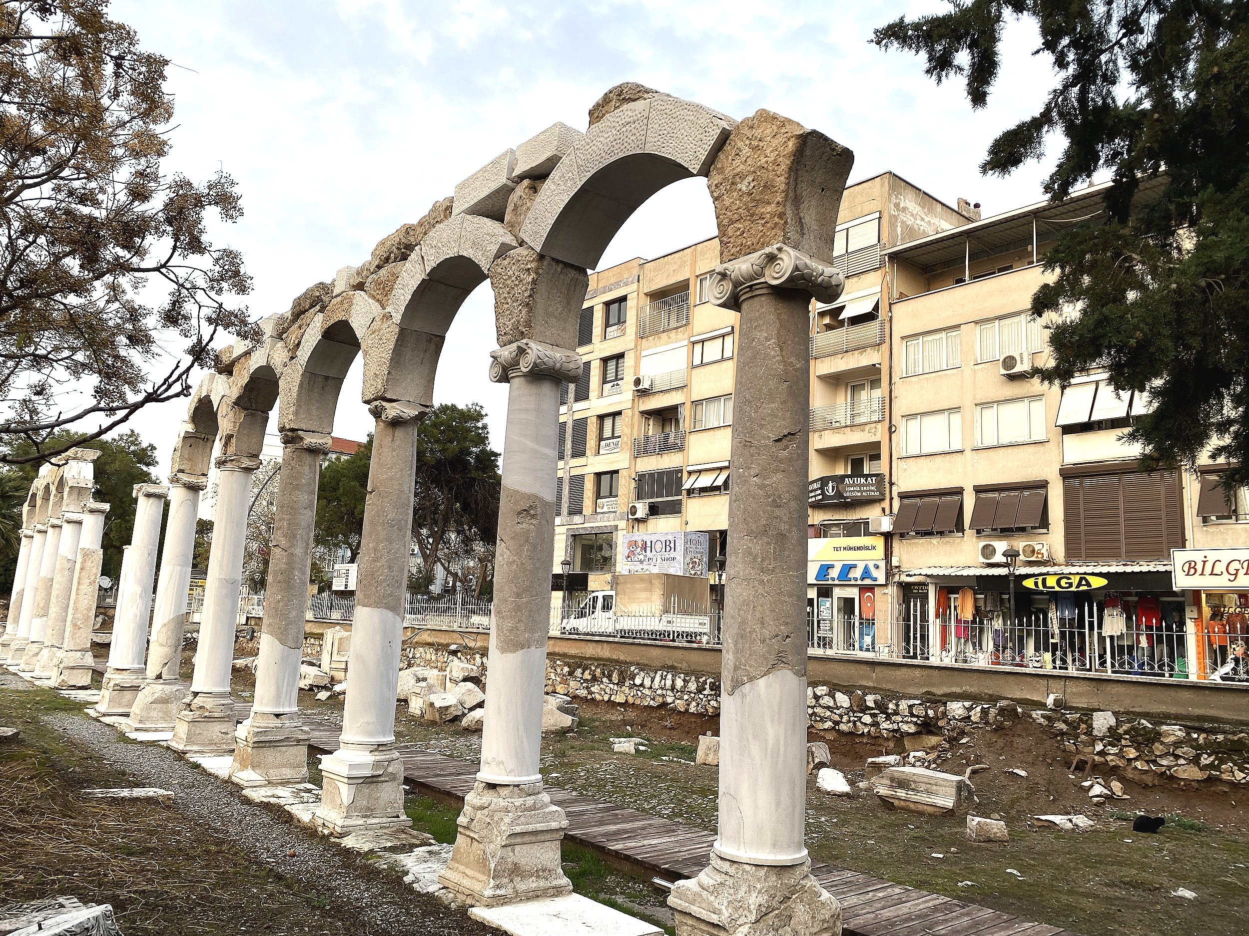 Just a few ruins from ancient Thyatira are visible in the modern city of Akhisar.