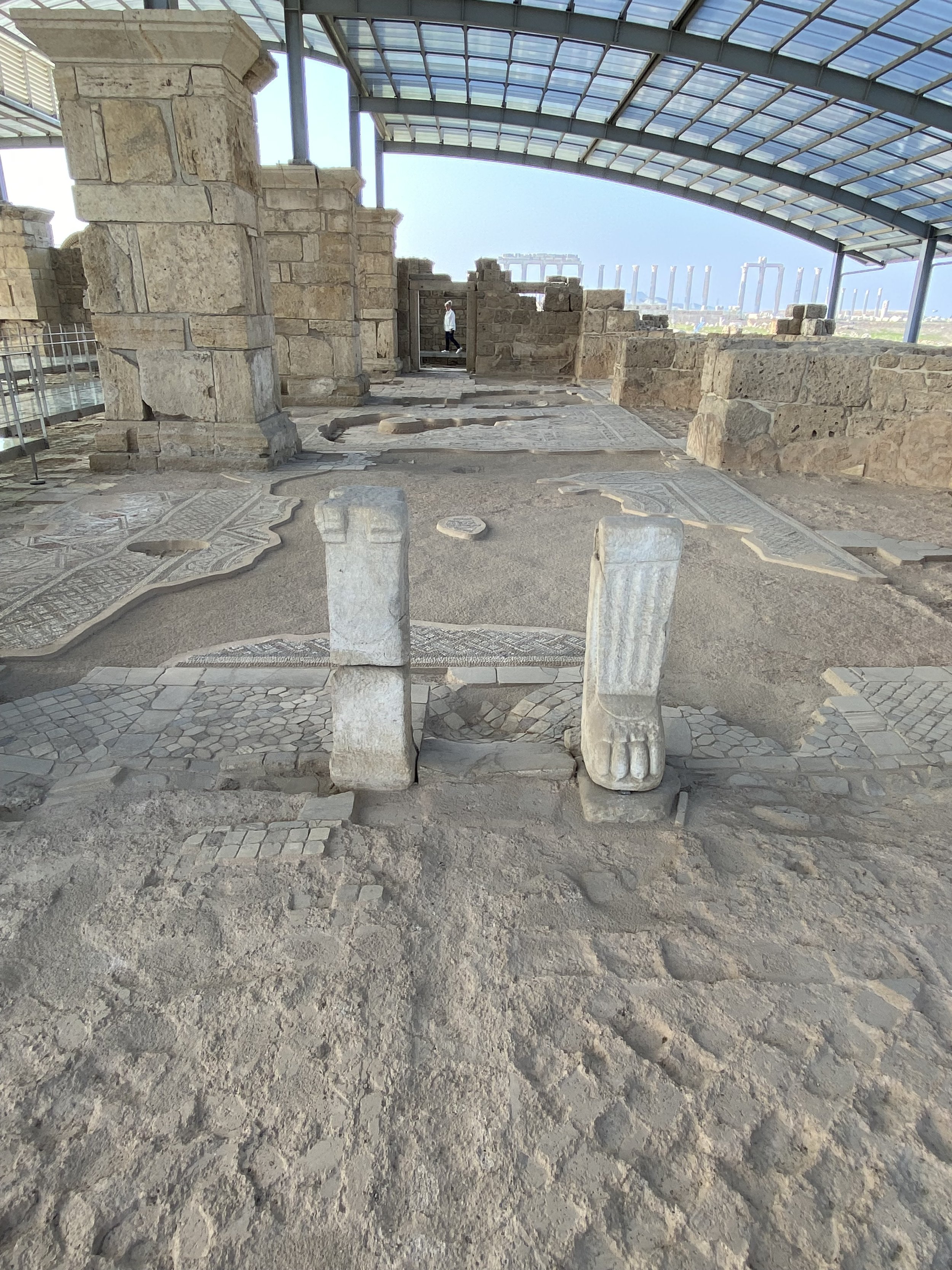 A partially-reconstructed basilica discovered in Laodicea that dates back to the 4th Century AD.