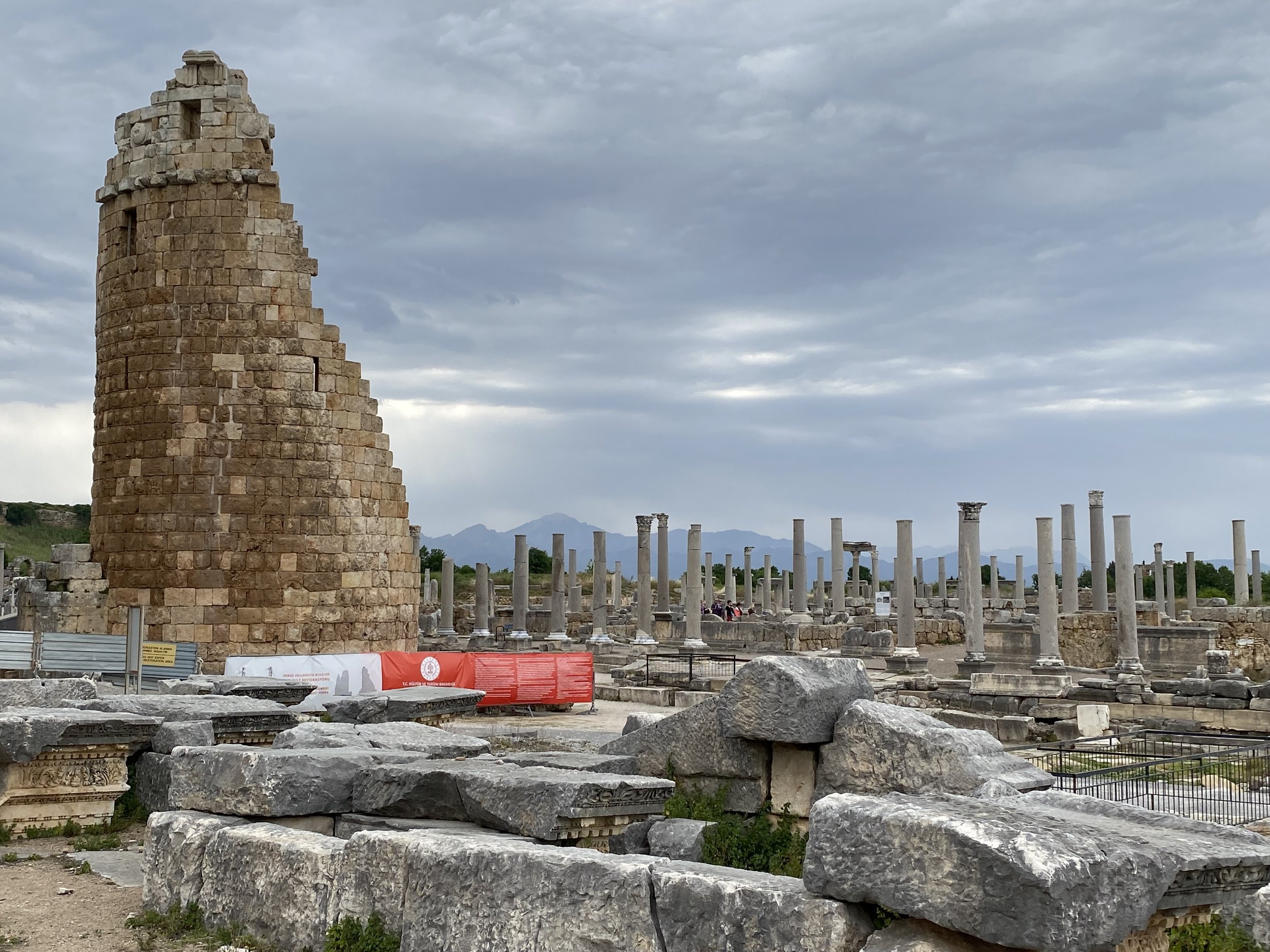 Perga's ruins, where Paul's first missionary journey began, include a significant Hellenistic city gate that he and Barnabas likely entered through.