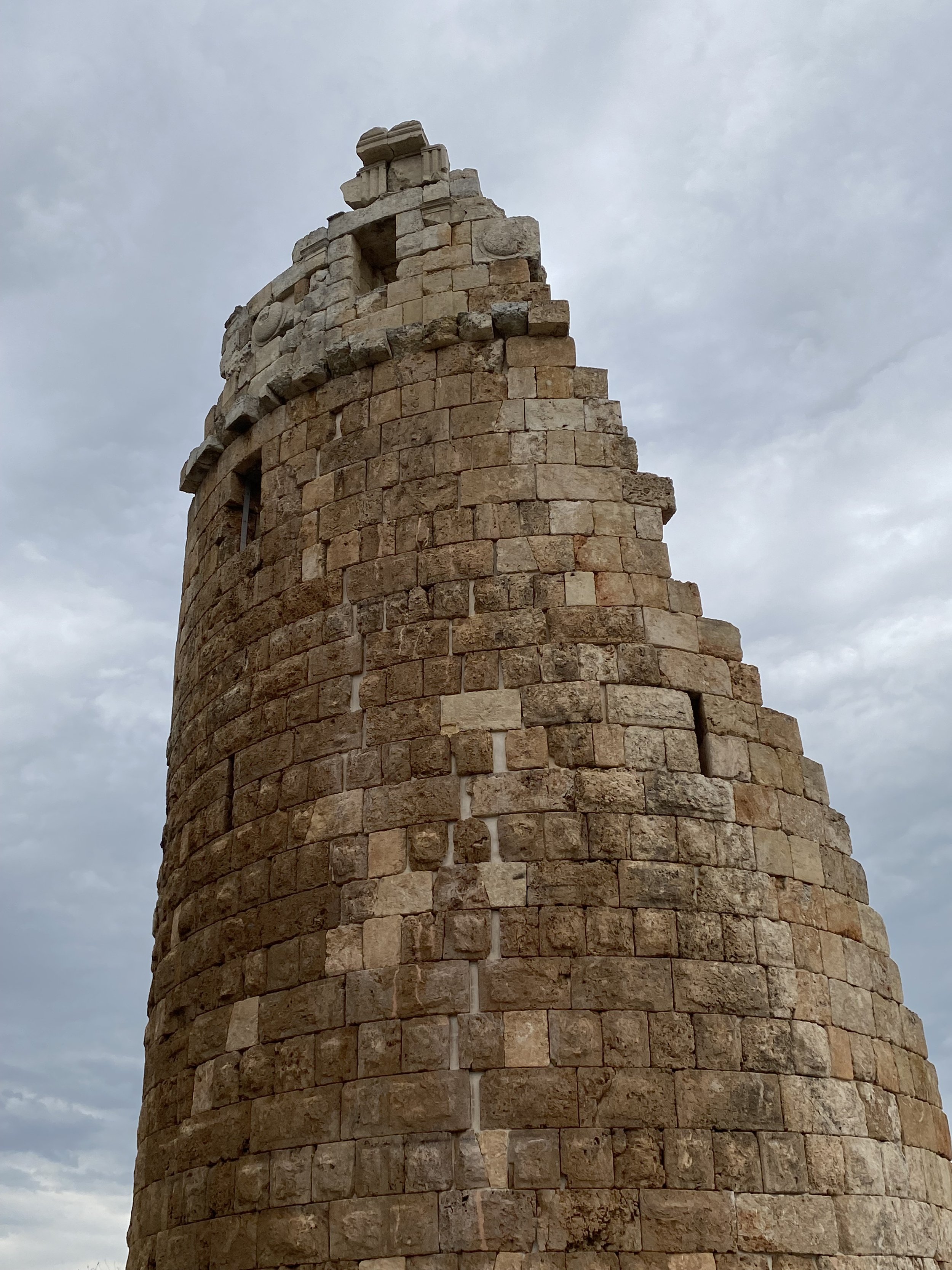 A close-up of the Hellenistic tower in the city gate which Paul and Barnabas would have passed through as they entered Perga.