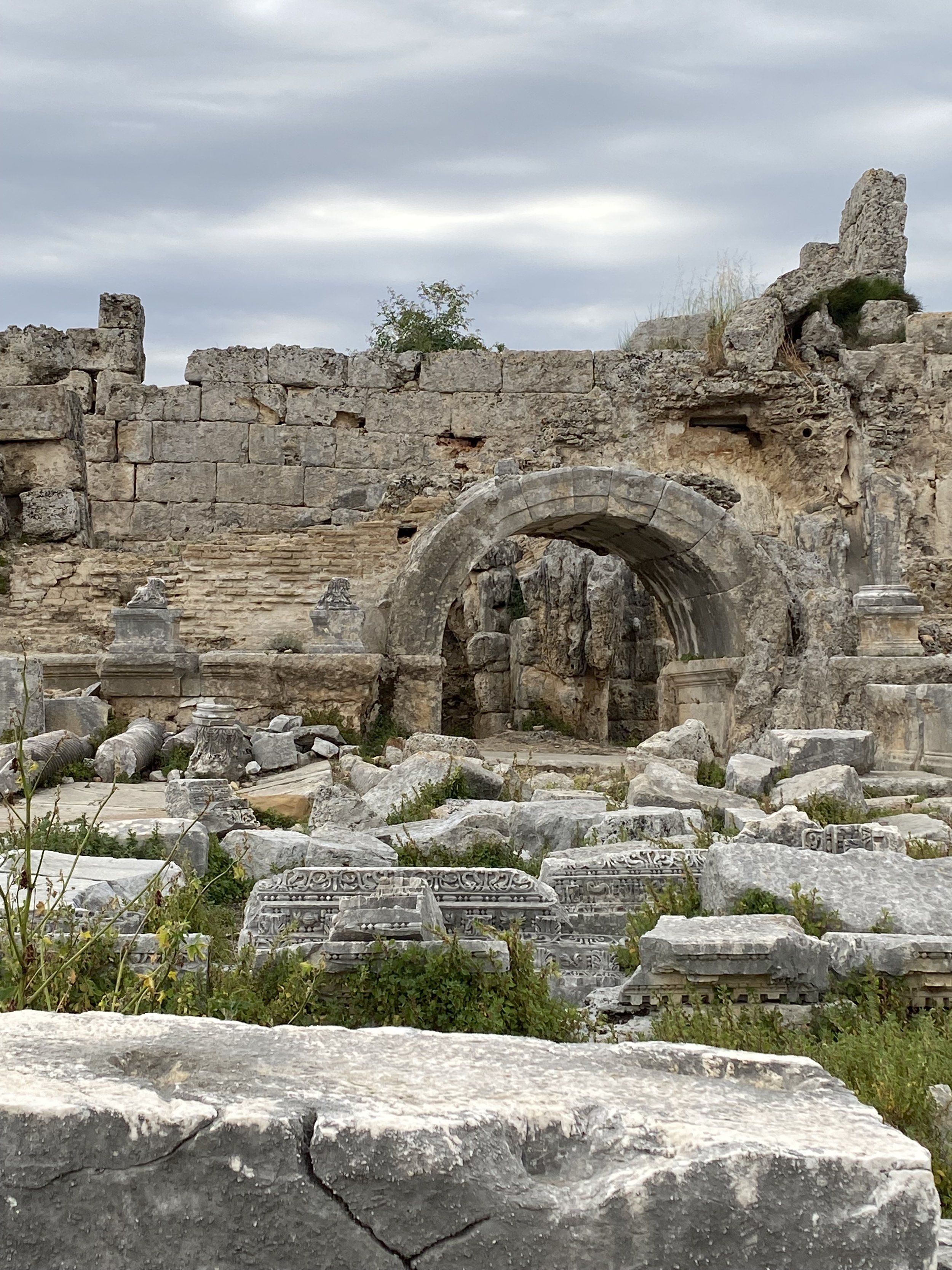 Ruins of the important city of Perga, where Paul began his first missionary journey.