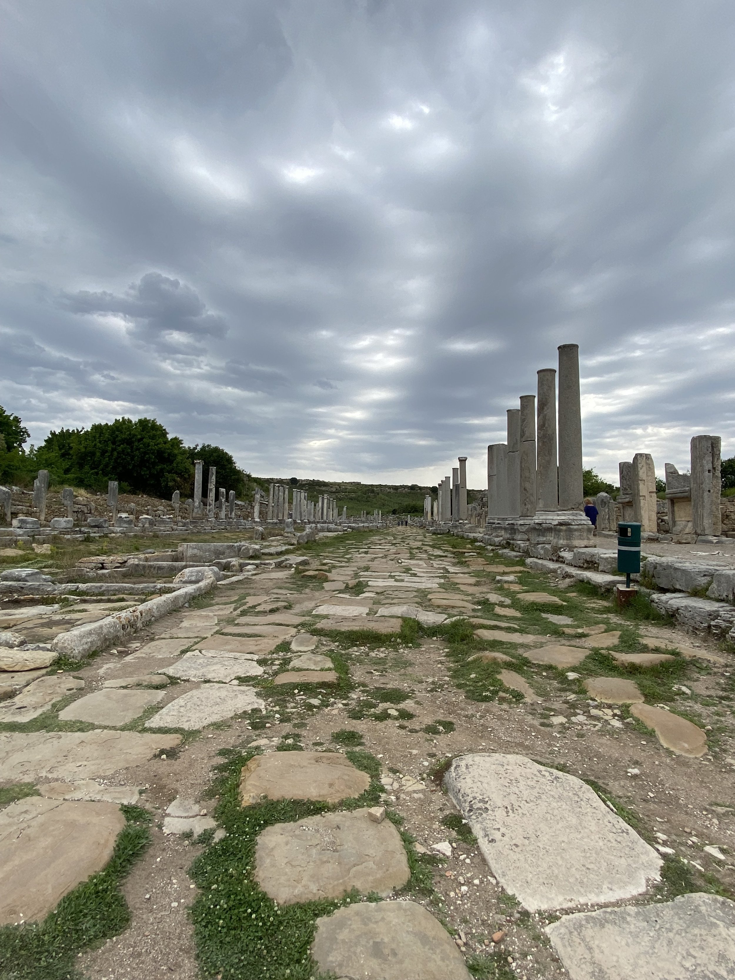 Ruins of the important city of Perga, where Paul began his first missionary journey. Along the stone roads, you can still see chariot ruts.