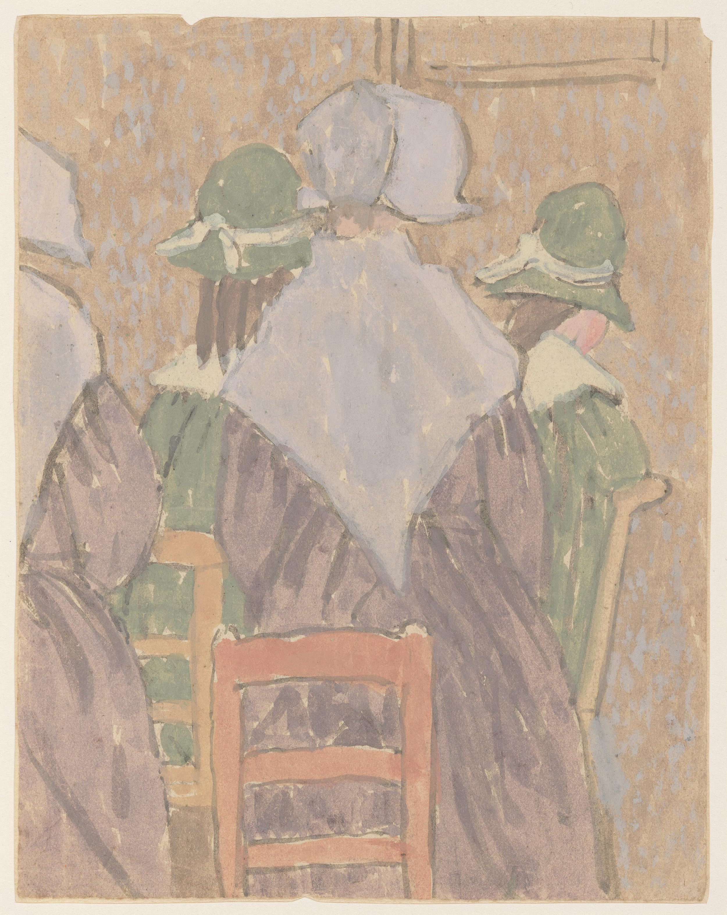 Nuns and Schoolgirls Standing in Church - Gwen John. By Permission of Amgueddfa Cymru - Museum Wales 212072.jpeg